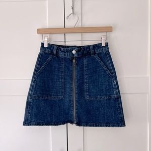 Madewell Denim Utility Miniskirt